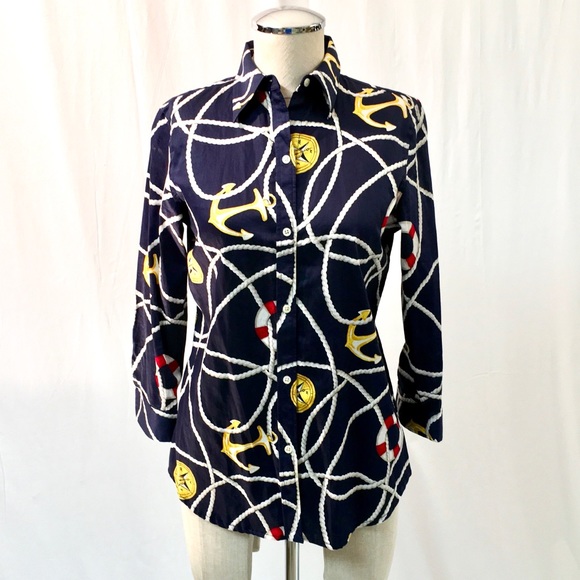 Lauren Ralph Lauren Tops - Ralph Lauren Nautical Blouse